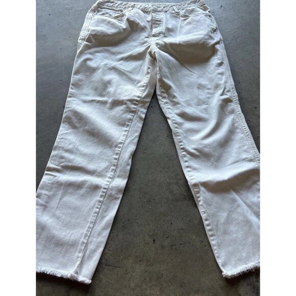 We the Free Flare Pull ON Pants Women’s Size 27 Cream White Travel - Picture 3 of 16